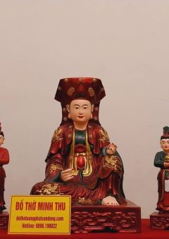 Tượng Tứ Phủ Chầu Bà - Chầu Đệ Nhị - Gỗ mít - Sơn giả cổ