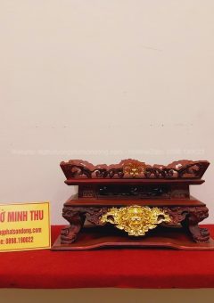 Mâm Bịch (Khay đài) - đục tay đẹp - sơn giả cổ